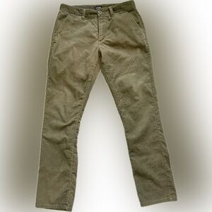 ✨ BRIXTON Goods Co. Olive Brown Corduroy Pants | 32x32 ✨